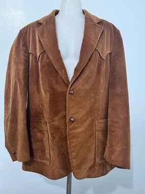 Brown Corduroy Sport Coat Blazer